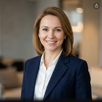 Профессиональный портрет уверенного российского бизнесмена с дружелюбным взглядом на размытом нейтральном фоне