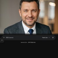 Профессиональный портрет уверенного российского бизнесмена с дружелюбным взглядом на размытом нейтральном фоне